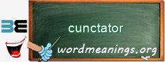 WordMeaning blackboard for cunctator